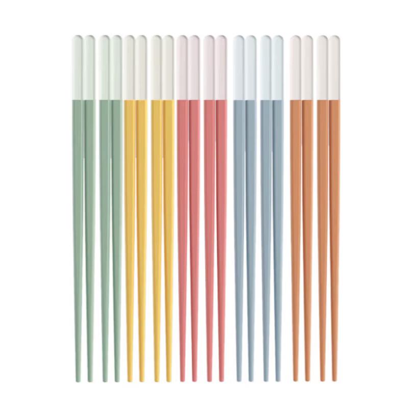 Kangbahe 10-Pair Household Alloy Chopsticks Set