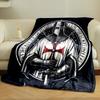 Crusader Knight Blanket  Printed Blanket for Living Room Bed Couch Lunch Break Soft Cozy Blanket for Friend's Festival Gift