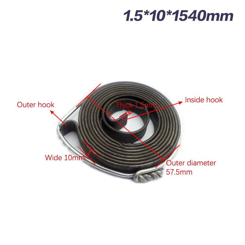 1ks 0,7-1,5 Tloušťka 680-1540 mm Délka Spirála Plochý drát Spirála Torzní pružina Konstantní síla Prodlužovací pružiny Stolní vrták Scroll Spring