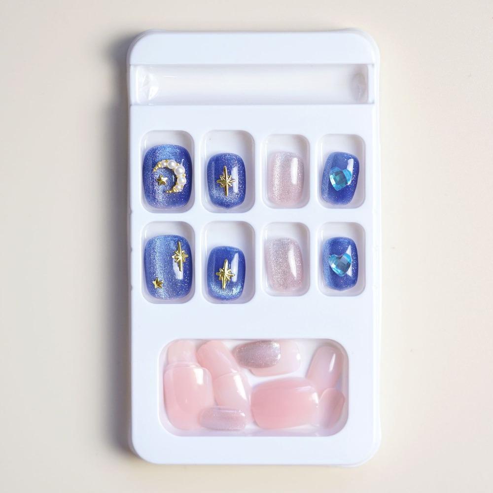 Wearable Manicure French Fake Nails Valentine's Day Press On Nails Waterproof Nail Tips Women