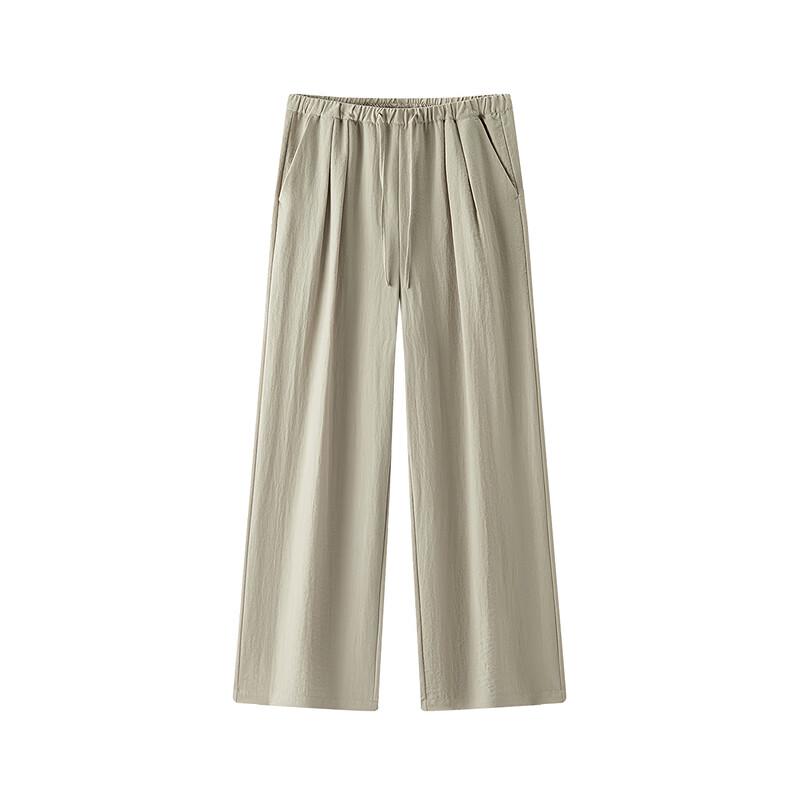 Semir Women's Relaxed Fit Textured Wide-Leg Pants