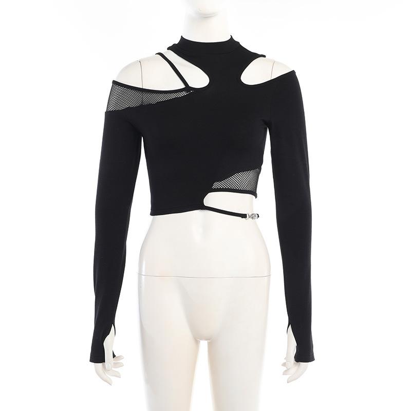 Crop top a maniche lunghe senza cuciture MP Shape da donna - Bianco | IT