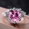 Lindon Classic Ring For Women With Round Shape Zircon Wedding Party Gift  Size 6-10