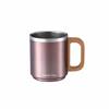 Captain Stag Outdoor Double Stainless Steel Mug CS Charmant UH-2035 330ml Mauve Pink Wooden Handle