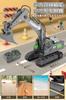 iKing Excavator Toy Remote Control Car with Degree RC Car Construction Vehicle for Beaches and Indoor and Outdoor Playground Toy Car for Boys Ages and