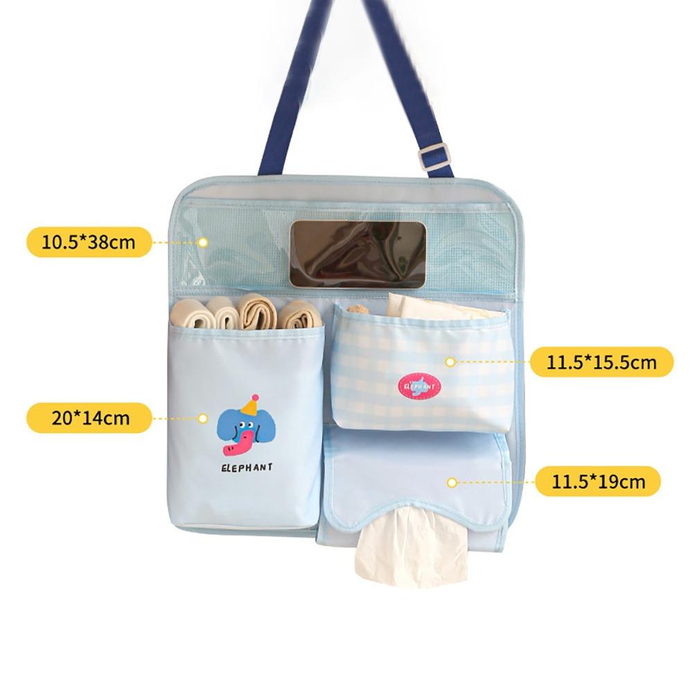 

2/3 Layers Car Backseat Organizer Multi-functional Kick Mat Protector Bedroom Study Office Blue-2layers