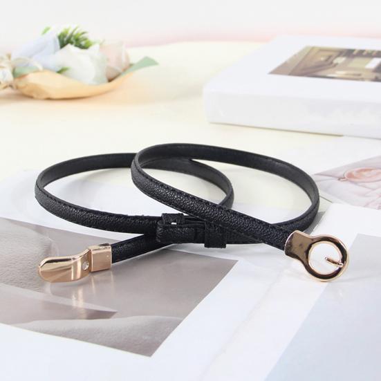 Women Dress Belt Imitation Leather Versatile Solid Color Design Waistband Dresses Shirts Tops Waist Belt Clothing Accessory