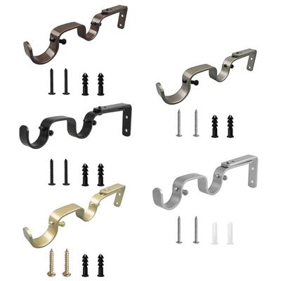 Doppelter Vorhangstangenhalter Verstellbar 25mm Halterungen Metallkonstruktion Römisch