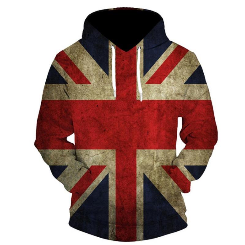 

Мужская толстовка с капюшоном с принтом флага, модная толстовка с принтом, повседневная толстовка с капюшоном, мужские толстовки с капюшоном, топы L