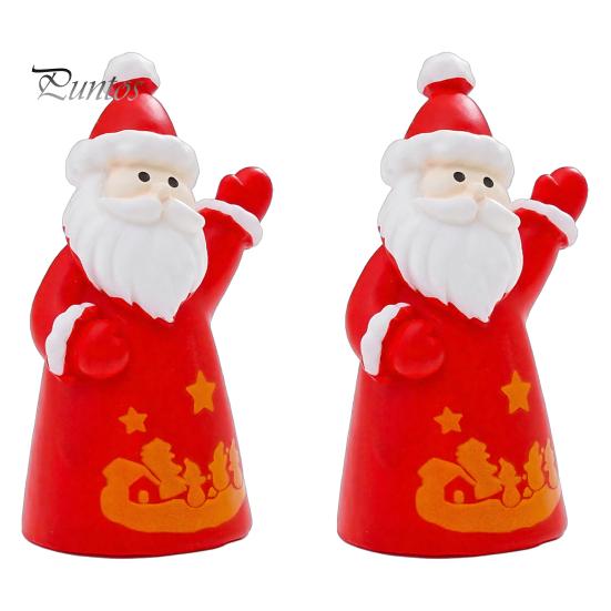 Resin Craft Supplies 2Pcs Mini Christmas Figurine, Santa Claus Snowman Dolls, DIY Accessories for Micro Ornaments Landscape Dollhouse Cake Decor,