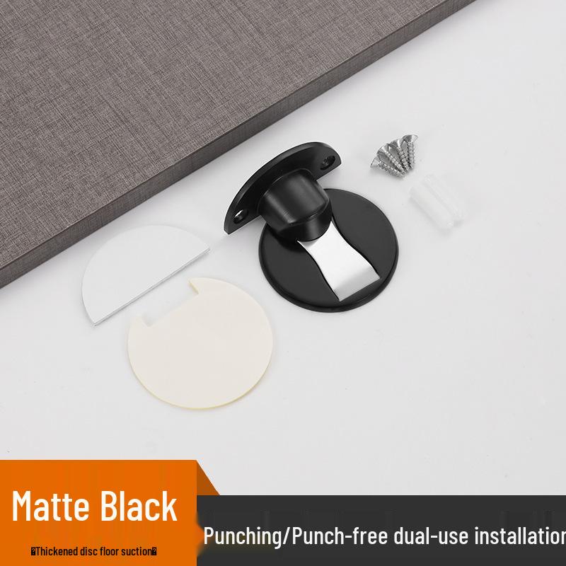304 Edelstahl Magnetischer Türstopper, Bohrlos und Winddicht, Versteckter Zinklegierung Bodenmontage Schließer.