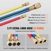 SucceBuy AC Gauge Set 3 Way AC Manifold Gauge Set for R134A/ R22/R12/R502 Refrigerant Works on Car Freon Charging and Evacuation