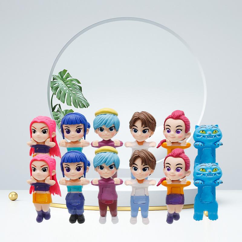 Kpop Demon Hunter Sabe Boy blind box series anime characters decorative doll fans children birthday gifts random blind box