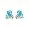 Retro Cubic Crystal Earrings Minimalist Fashion Temperament Niche Exquisite Light Luxury Versatile Earrings