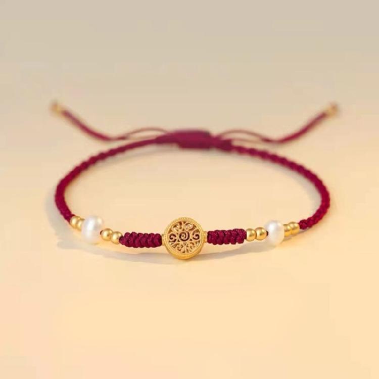 Symbolisches rotes Seil Armband Rotes Band Glücksarmbänder Einzigartiges Armband Geeignet für Vermögensaufbau und Segen