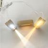 Beech Wood LED Luminous Acrylic Base Night Light Plug-in Stand