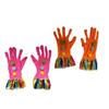 Comfortable Christmas Gloves Colorful Breathable Fabric Holiday Party Accessories Winter Outdoor Event Cosplay Essential