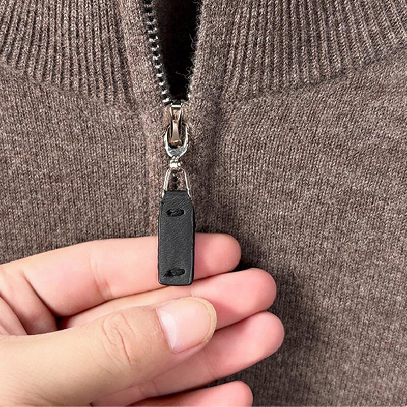 Men's Business Casual 100% Pure Wool Half-Zip Sweater FXTST7356