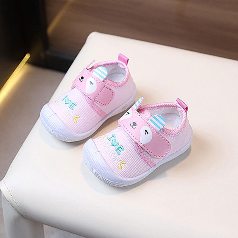 Baby Toddler Crinkle Shoes With Cartoon Pattern For Boys And Girls