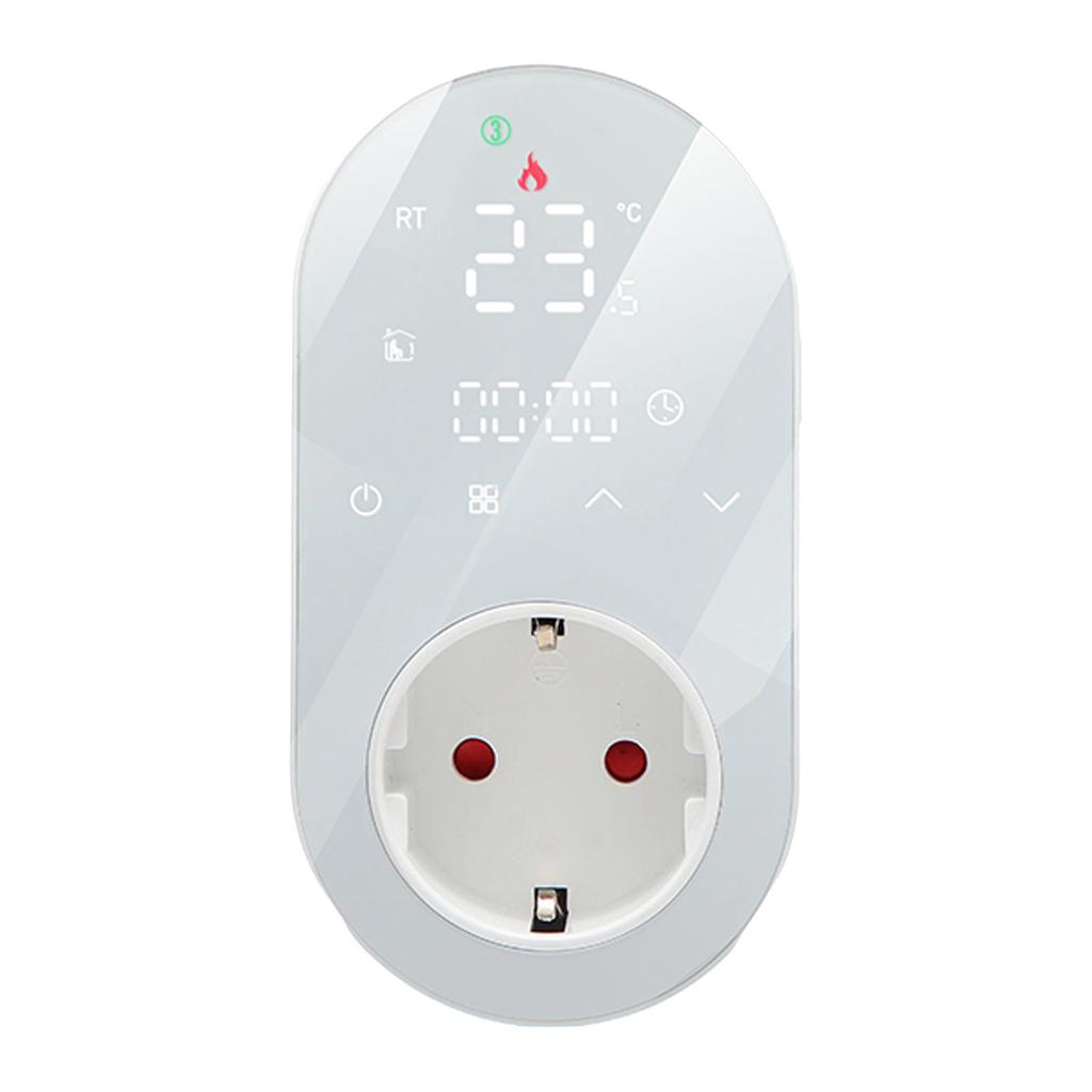 LED Digital Temperature Control Socket Programmable Plug in Thermostat Controlled Outlet for AC Floor Hting 16A