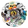 50 Mountain Bike Cartoon Graffiti Stickers: Cool Decor for Skateboards, Water Bottles & Suitcases