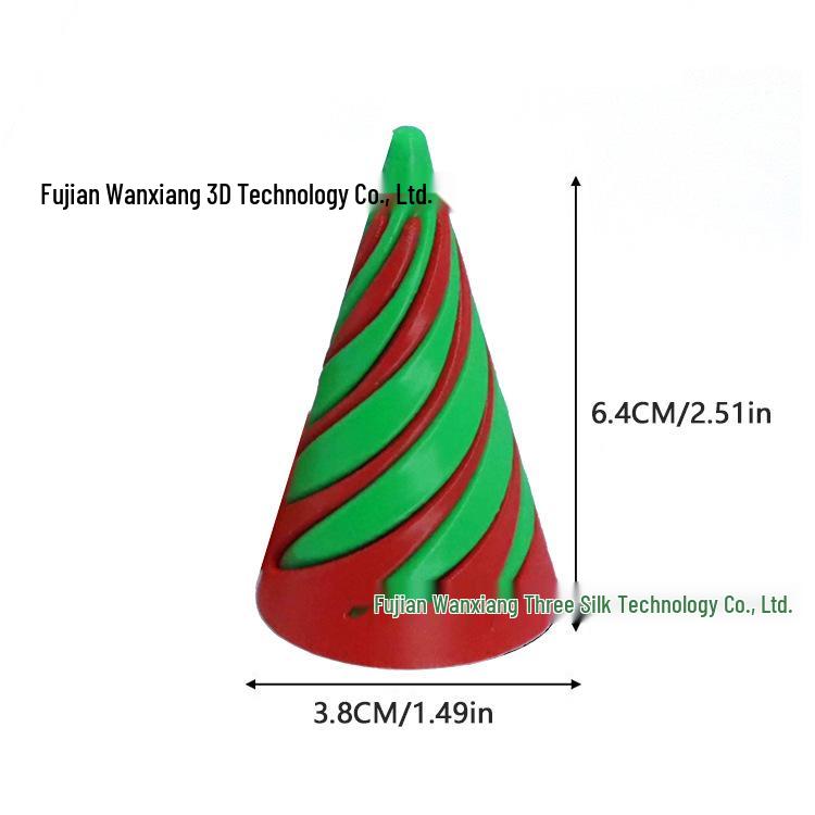 

Игрушка для снятия стресса, напечатанная на 3D-принтере, в виде спирального конуса-пирамиды - Креативный подарок для снятия стресса