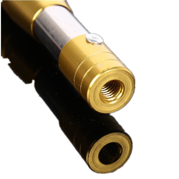 Manico per Retino da Pesca in Acciaio Inossidabile con Manicotto Giallo - Accessorio per Attrezzatura da Pesca