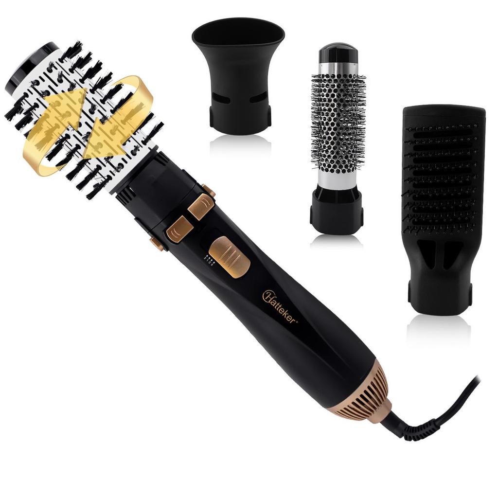 Cross-border Multi-functional Electric Hair Styler: Hot Air Dryer, Curl, Straighten & Blow Comb Set
