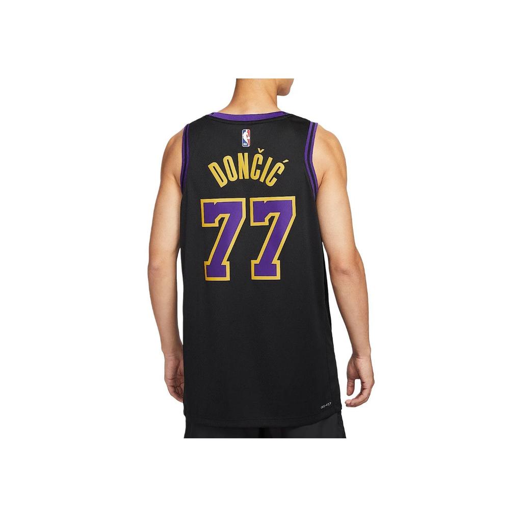 Nike NBA City Edition Dri-Fit Swingman Los Angeles Lakers Sleeveless Basketball Jersey Men tops DX8506-014