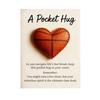 Love Heart Golf Pocket Hug with Positive Card Emotional Support Baseball Tennis Basketball Pocket Token Decoration Inspirational Gift