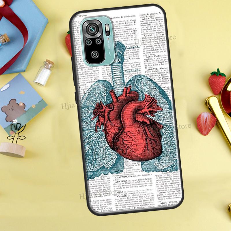 

Medical Human Anatomy Case For Xiaomi Redmi Note 11 Pro Note 10 8 9 Pro 9S 10S 11S Cover For Redmi 9 10 9C 9A 9T Redmi Note 10 4G