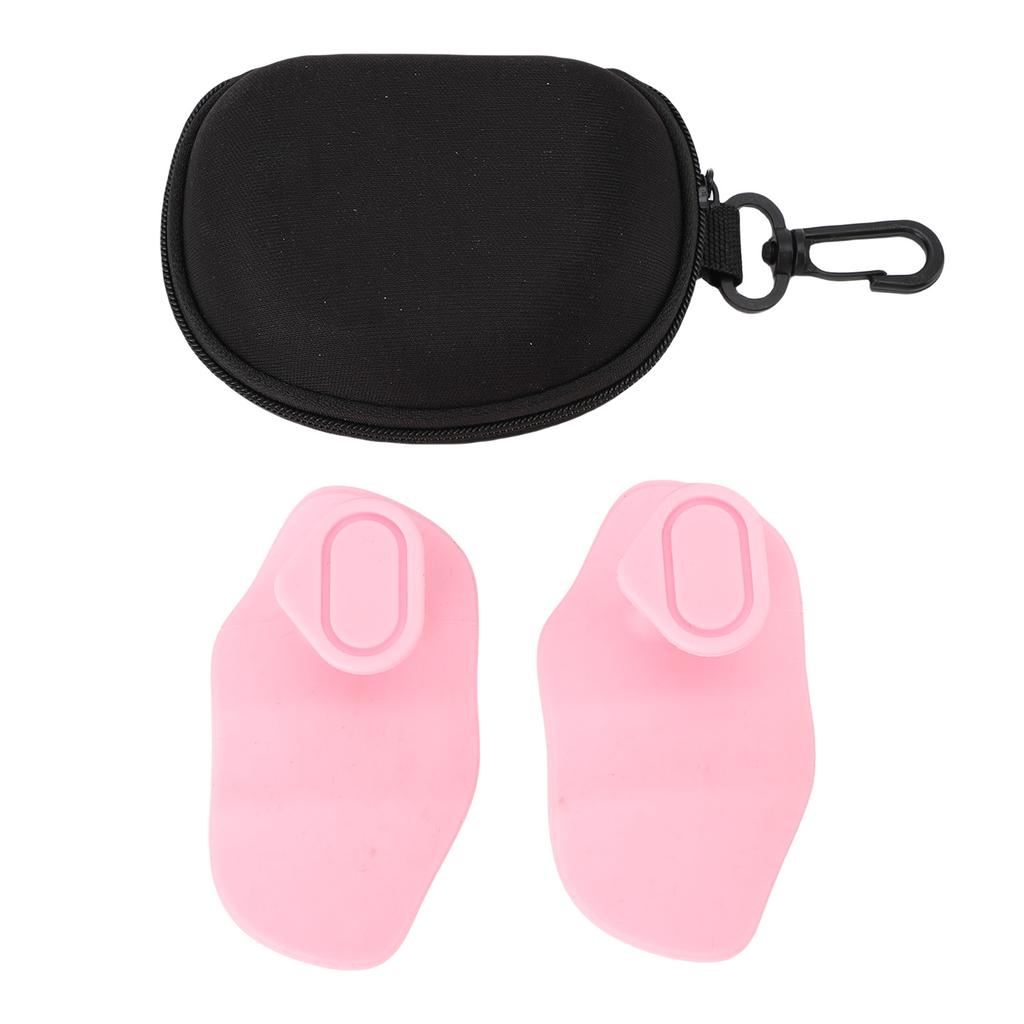 2PCS Fingerless Gym Grips Breathable Ergonomic Antislip Silicone Weight Lifting Grips for Workout Ex