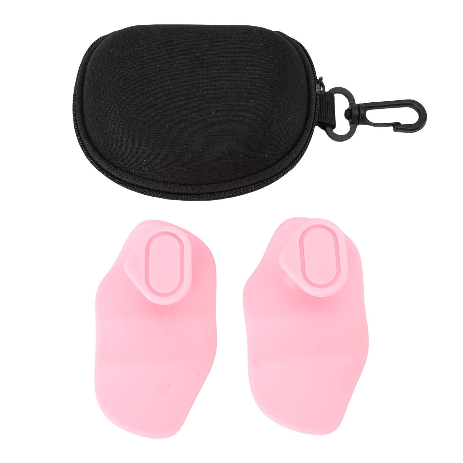 

2 шт. Беспалые гимнастические накладки Дышащие эргономичные противоскользящие силиконовые накладки для тяжелой атлетики для тренировок Ex Pink