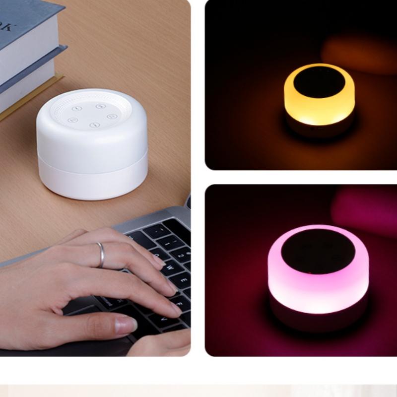 M1 White Noise Machine Portable Night Light Rechargeable Sleep Soothing Device 800mAh 24 Types of Audio Sources for Newborn Gift