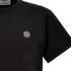 STONE ISLAND Ss25 Solid Color Logo Patch Crew Neck Cotton Short Sleeve T-Shirt Men Tops K1S152100039S0013-V0029