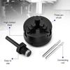 Z011 Lathe Chuck Set, 1.96-inch Zinc Alloy Three-Jaw Lathe Chuck, Suitable For Woodworking Lathe Chuck Tool Connection