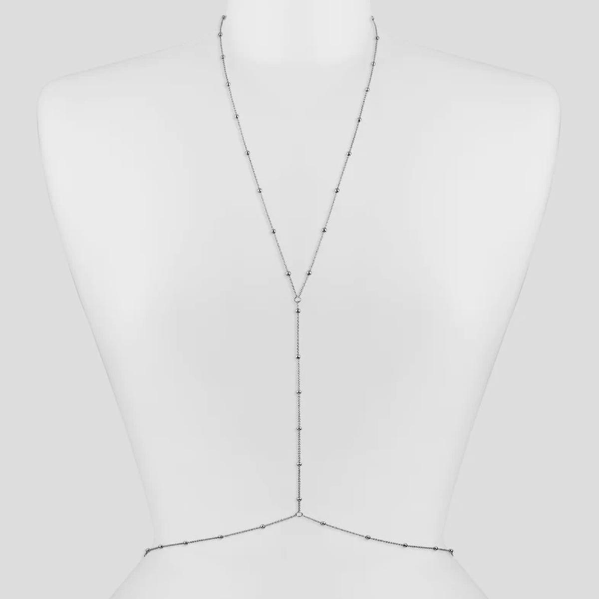 

Простая и модная цепочка на талию из нержавеющей стали, богемная женская цепочка для тела, сексуальные пляжные свадебные аксессуары, женский бюстгальтер кроп-топ медный