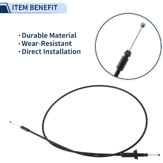 Hood Latch Release Cable for Hyundai Accent 2006-2011 No.811901E000 Engine Hood Release Cable 1 Pc