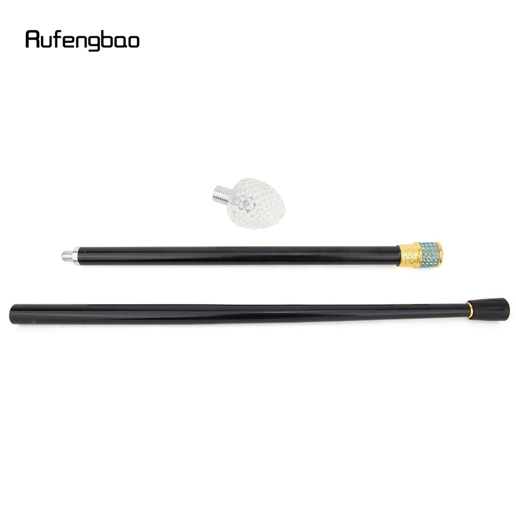 Transparent Ball Glass Golden Green Alloy Fairy Wands for Girls Princess Walking Stick Wand Cosplay Wedding Birthday Party 92cm