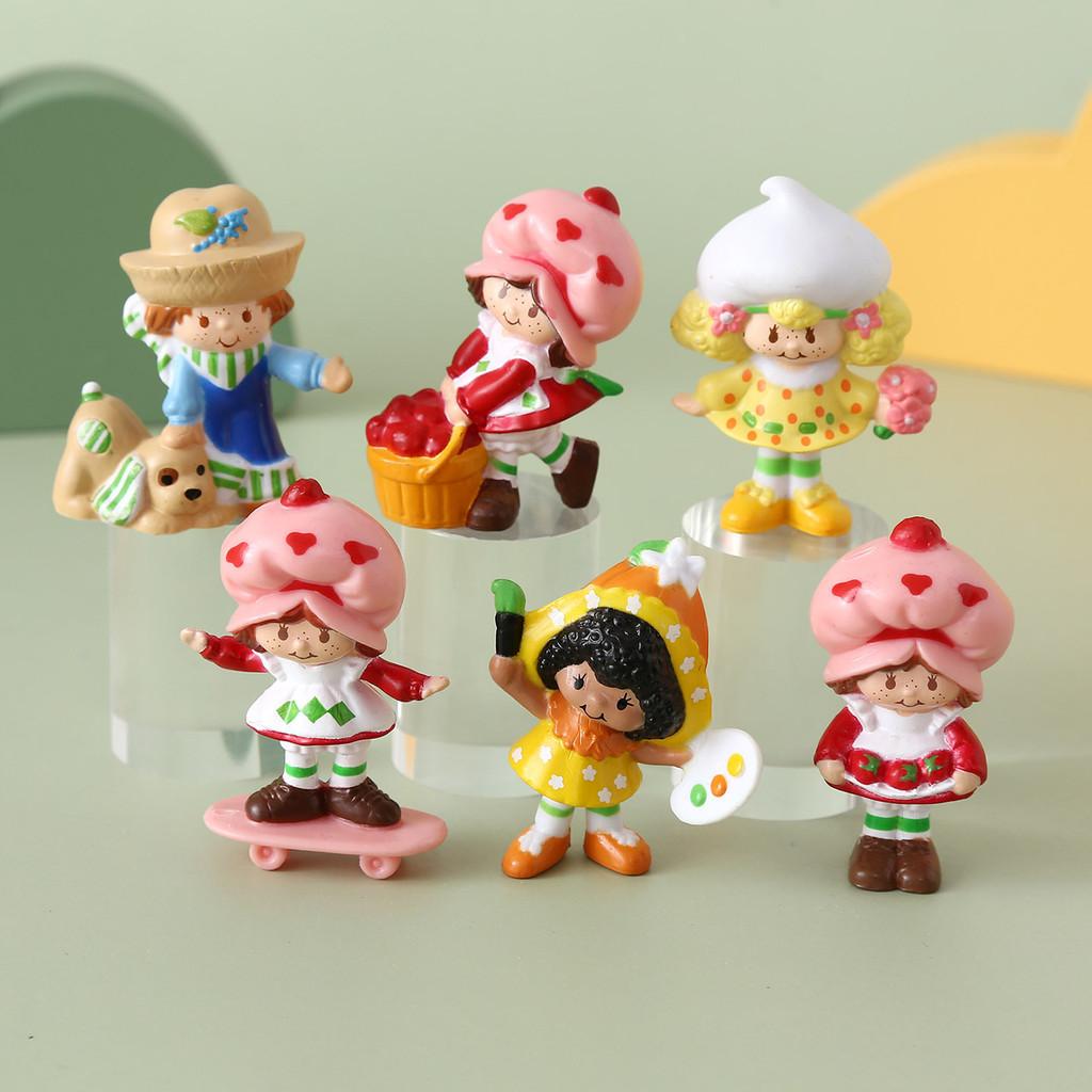 Anime Strawberry Shortcake Pvc Figure Collectible Blind Box For Kids And Collectors