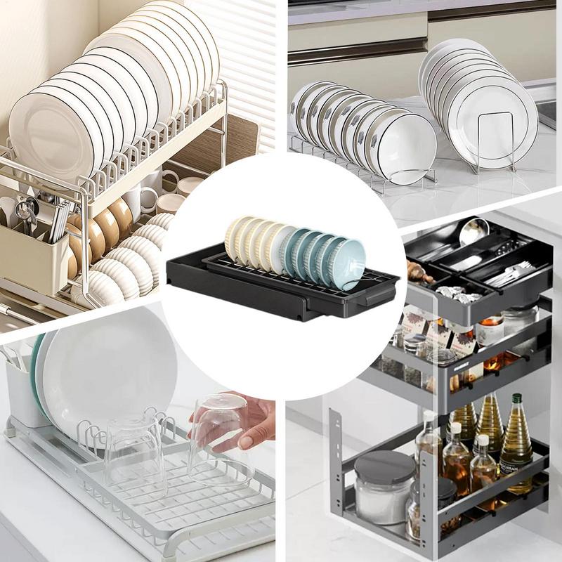 Pull Out Cabinet Sliding Basket Portable Cabinet Drawers Removable Design Cabinet Organizer Smooth Strong Load-Bearing For