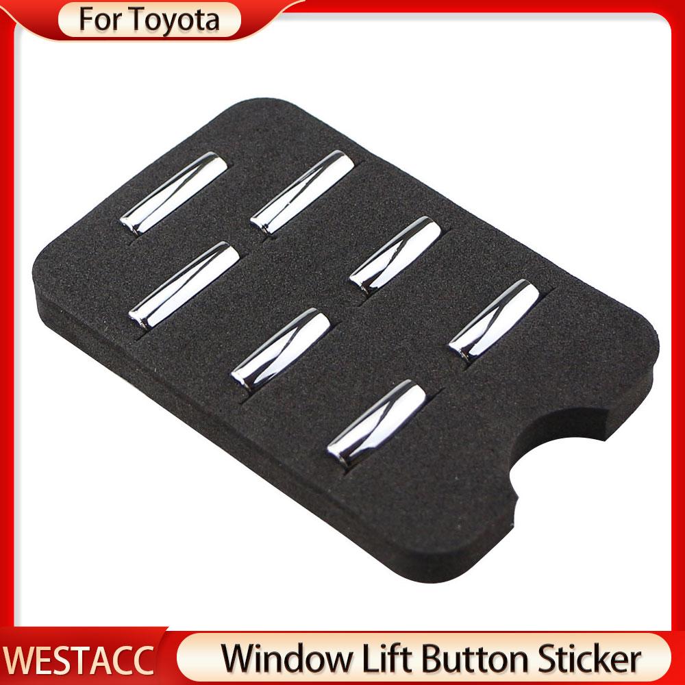 Car Window Lift Button Sticker Trim for Rav4   Camry- CHR2016- CHR EV Wildlander Highlander Sienna