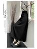 Fluffy Thickened A-Line Wool Skirt for Women - Autumn/Winter 2025, Slimming Mid-Length for Pear Shapes