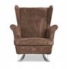Bonito Rocking Chair, Scandinavian, Family Meble, Corduroy, Brown