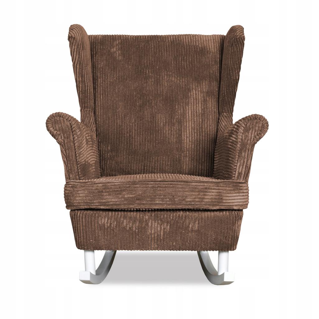 Bonito Rocking Chair, Scandinavian, Family Meble, Corduroy, Brown