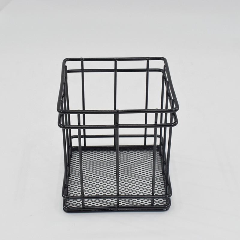 

Creative Metal Square Pen Holder, Multifunctional Office and Home Stationery Organizer