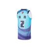 Li Ning Cba Series Xu Jie Letter Number Print Round Neck Pullover Basketball Jersey Men jersey Wave-Blue AAYU249-1