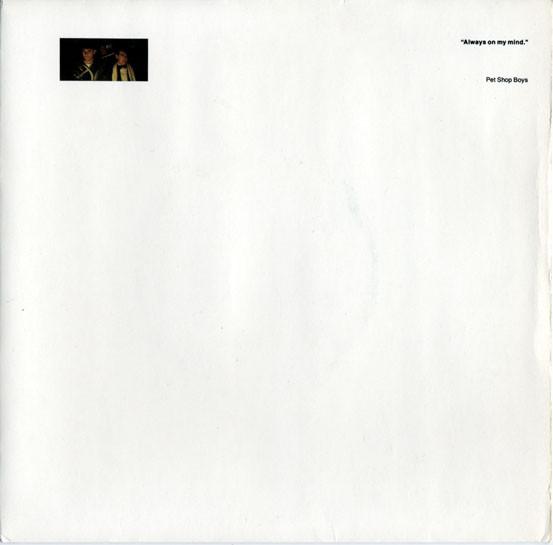 7inch Record PET SHOP BOYS - Always On My Mind / Do I Have To? RS6171 PARLOPHONE 1987 UK Rock Used