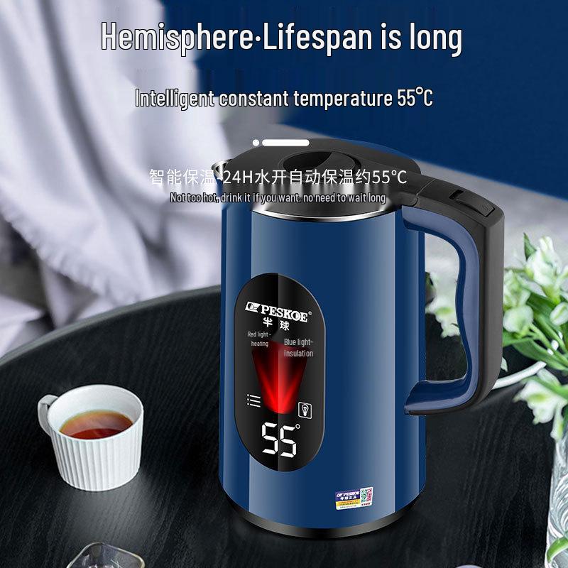 Positive Hemisphere Stainless Steel Electric Kettle with Auto Shut-Off