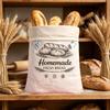 Washable Bread Storage Bag Cotton Outer Bag with Side Clip Closure for Countertop and Freezer Family Loaf Storage
